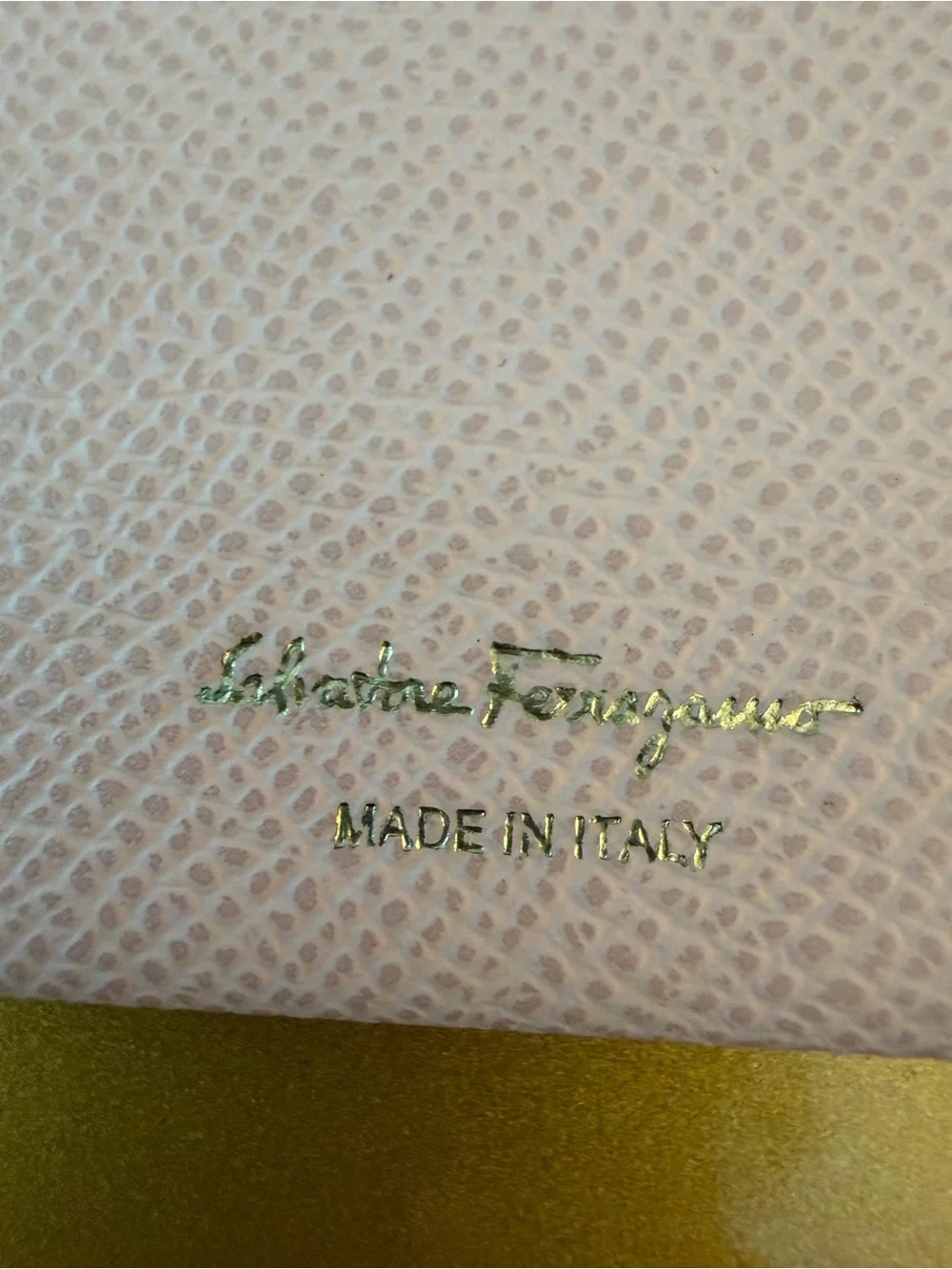 Ferragamo Gancini leather card case